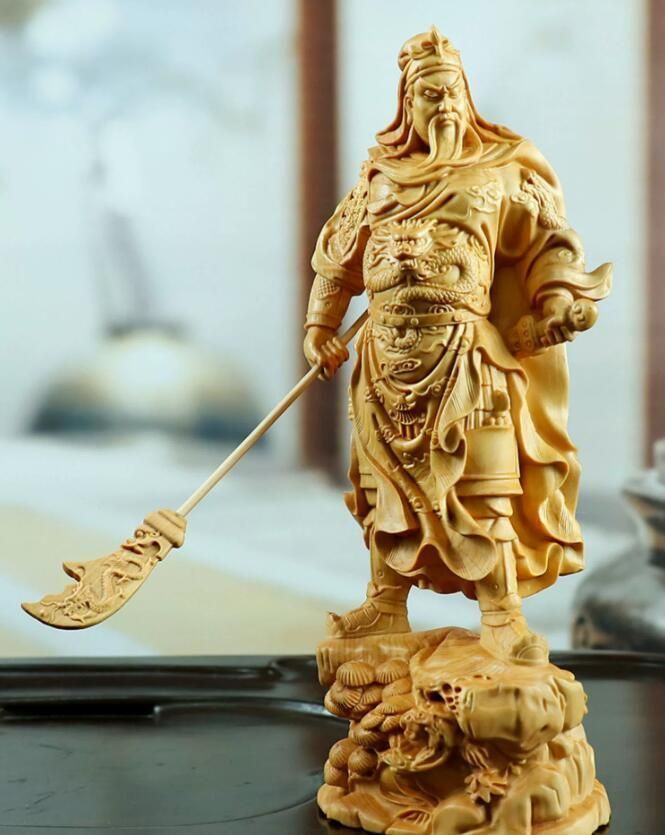 中国美術 三国志 関羽 像 置物 インテリア 古美術 中国 武将 雑貨