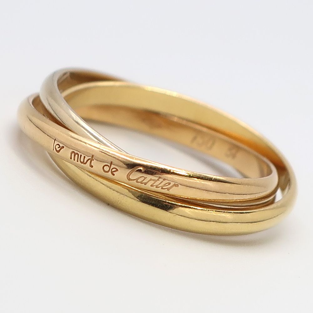 カルティエ トリニティリング スリーカラー K18 サイズ 54 Cartier カルティエ トリニティ リング XS K18スリーカラー