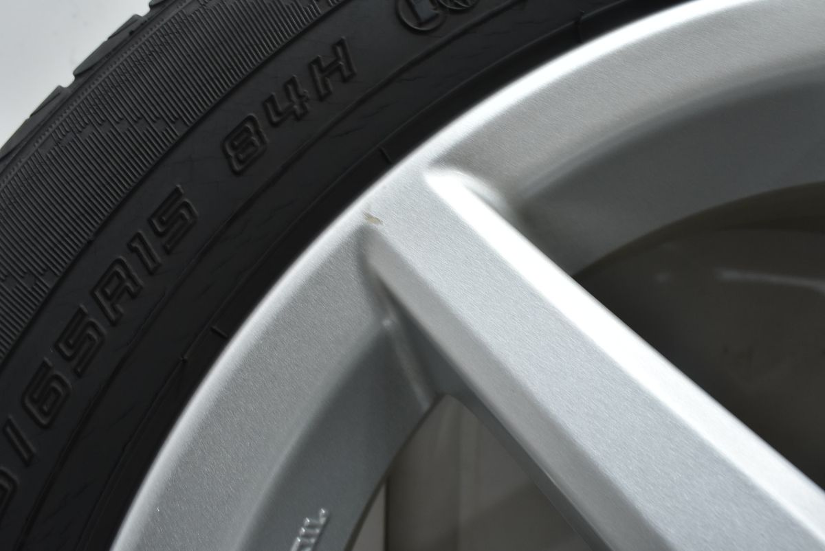 【良好品】トヨタ アクア 純正 15in 5J +39 PCD100 ダンロップ 175/65R15 ノーマル戻し ヴィッツ ポルテ カローラ フィールダー アクシオ