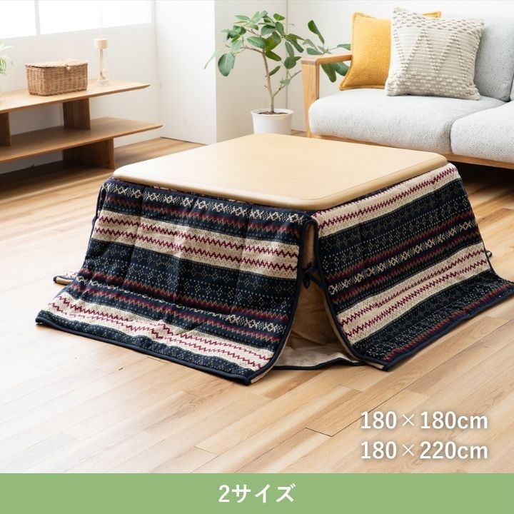 ♪省スペース 薄掛 こたつ布団 180×220cm ノーデル IV