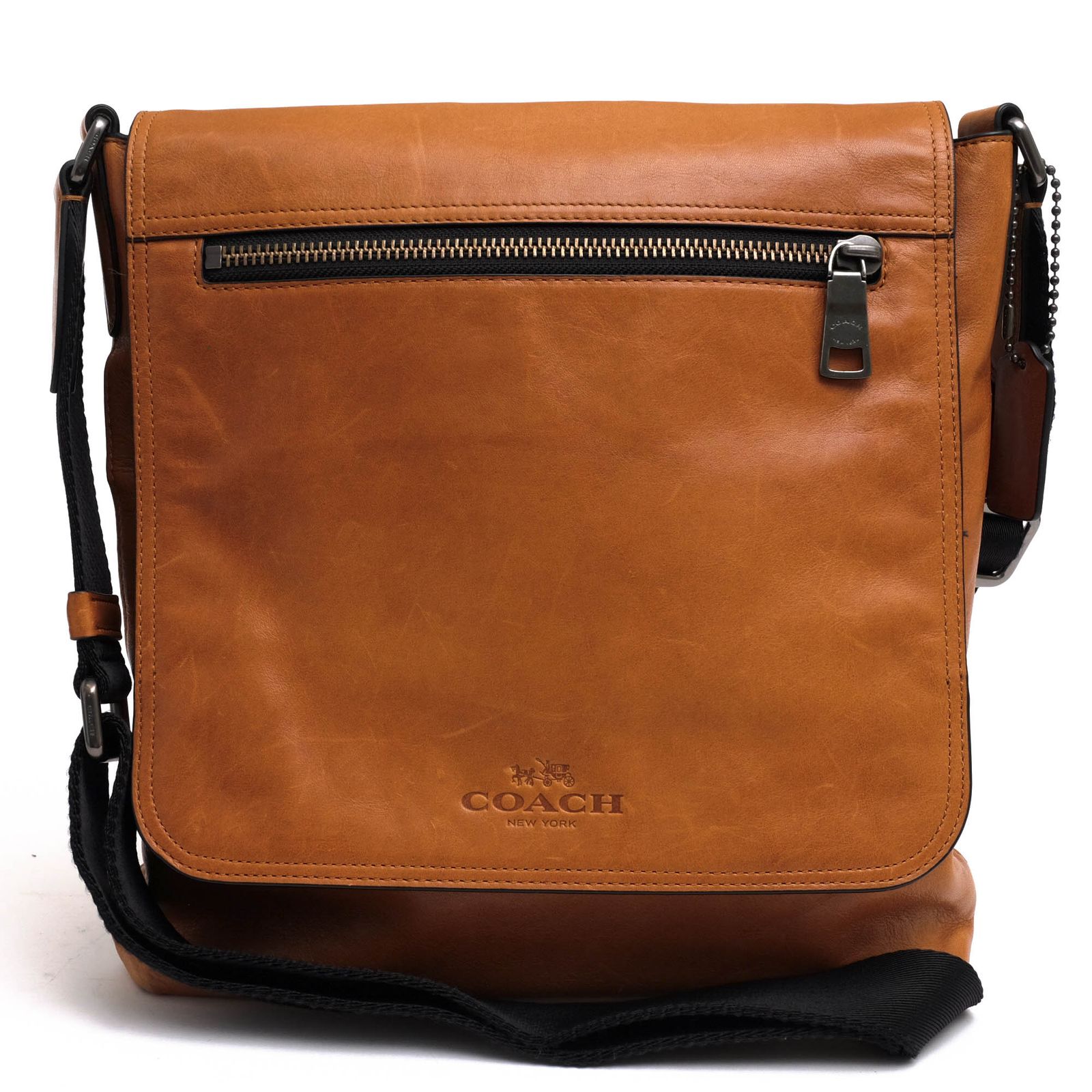 コーチ COACH バッグ ショルダーバッグ 鞄 メンズ 男性 男性用 レザー 革 本革 ブラウン 茶 71620 Sullivan Small Messenger In Sport Calf Leather サリバン スモール メッセンジャー フラップ式