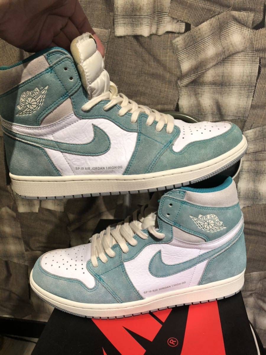 NIKE ナイキ AIR JORDAN 1 RETRO HIGH OG TURBO GREEN エアジョーダン１レトロハイOG 555088-311  サイズ10.５ ターボグリーン FK - メルカリ