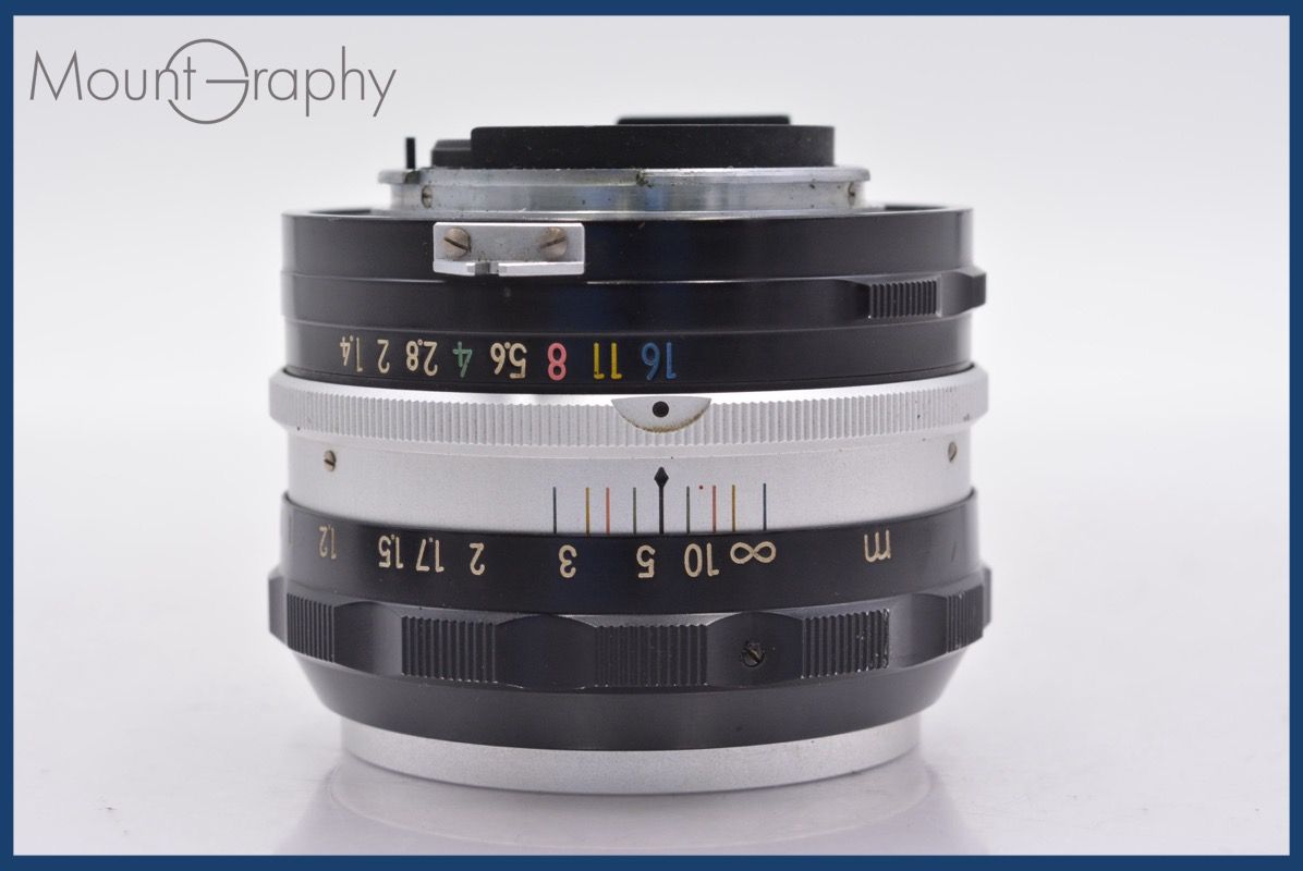 ニコン Nikon NIKKOR-S Auto 50mm F1.4 非Ai 前後キャップ-レンズフィルター付 完動 同梱可 mj5204