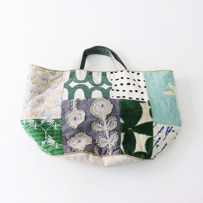 ミナペルホネン mina perhonen pi0034 piece basket bag ピース バスケットバッグ トートバッグ /パッチワーク  丸底【2400014179798】 - メルカリ