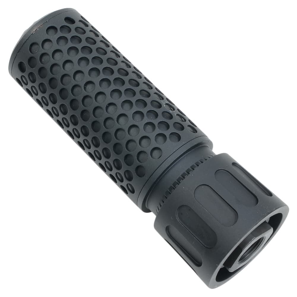 ナイツQDCタイプ ショートサイレンサー&スチールフラッシュハイダー ミリタリーショップ レプマート &frasl; 5KU Airsoft サイレンサー ナイツ型