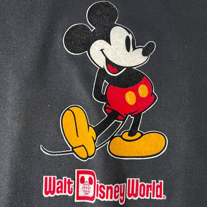 80s USA製 ディズニー オフィシャル ミッキー フロッキー プリント 