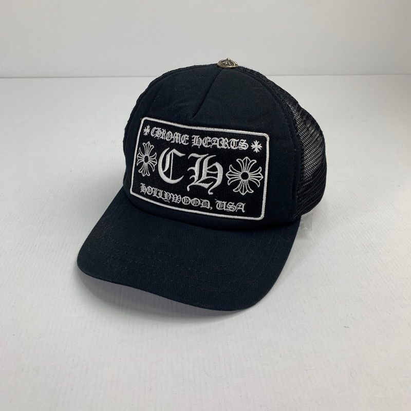 【中古品】 CHROME HEARTS CH トラッカーキャップ クロムハーツ カラー：ブラック 【190-250218-st-25-fuz】