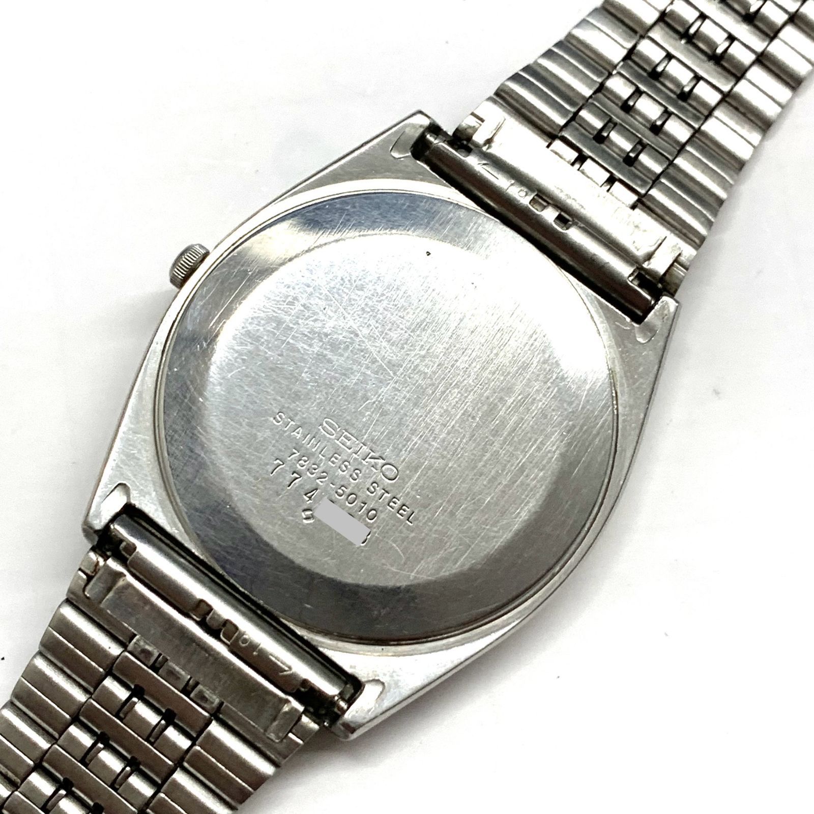 【稼働品】SEIKO クォーツ 腕時計 7832-5010 ヴィンテージウォッチ 中古】SEIKO 7832-5010 クォーツ 腕時計 ステンレス - メルカリ