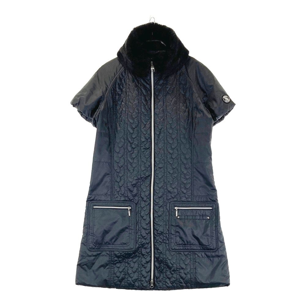 サイズ：38 ADABAT アダバット 2WAY 中綿 半袖ワンピース ブラック系