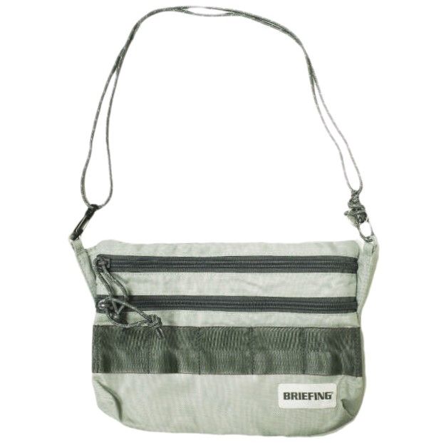 BRIEFING ブリーフィング ショルダーバッグ サコッシュ グレー BRIEFING x BEAMS BOY ブリーフィング ビームスボーイ 別注