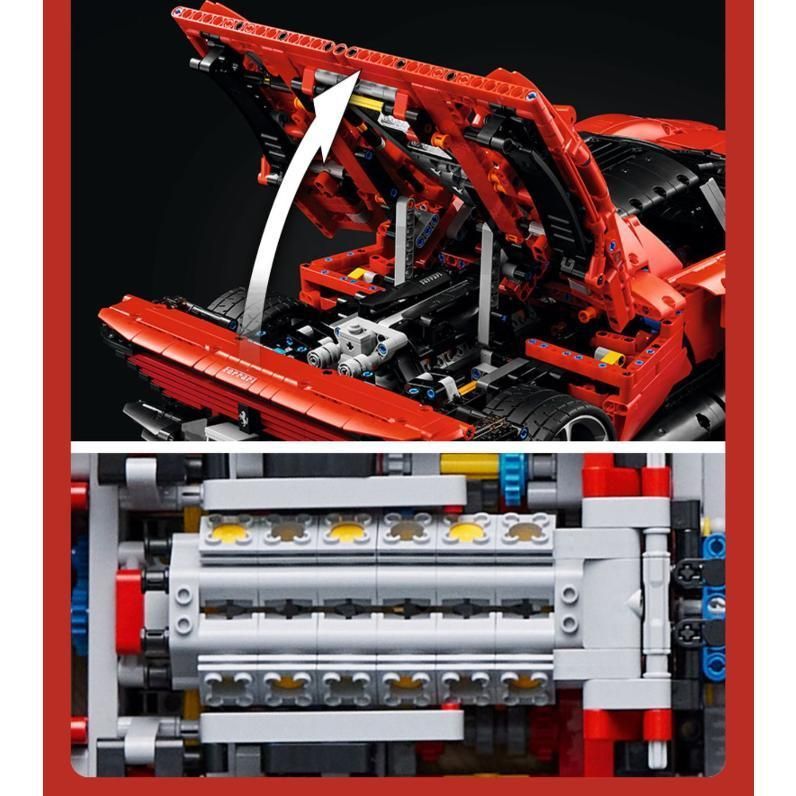 LEGOレゴ互換品 エンツォフェラーリ スポーツカー ブロック 手作り 車