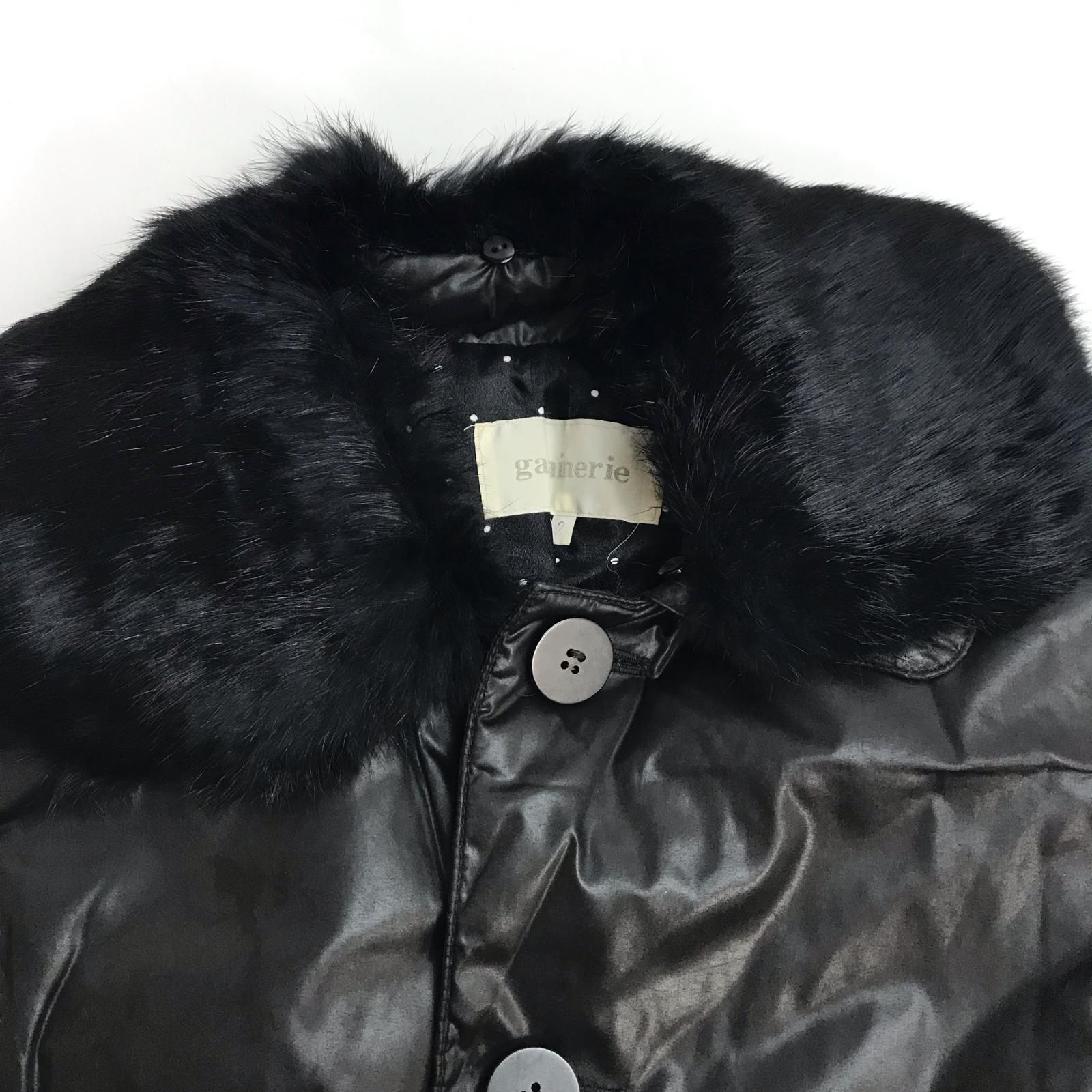 送料込★希少リチウムオム カウレザーファーダウンジャケット★2