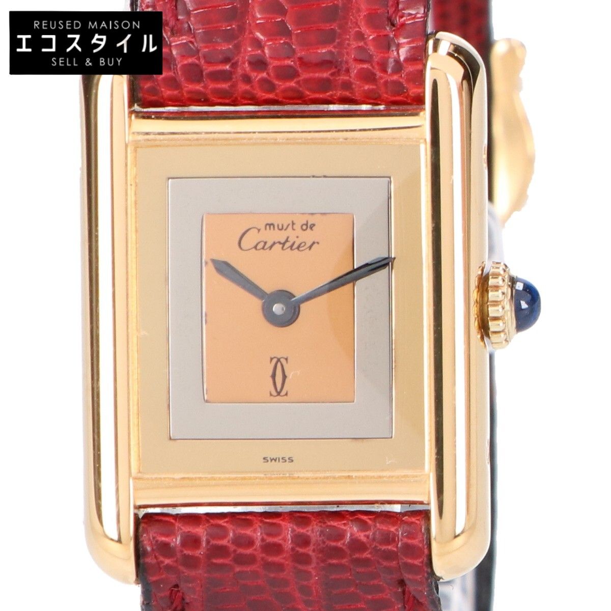 Cartier カルティエ 925 80s マストドゥカルティエ マストタンクSM スリー 手巻