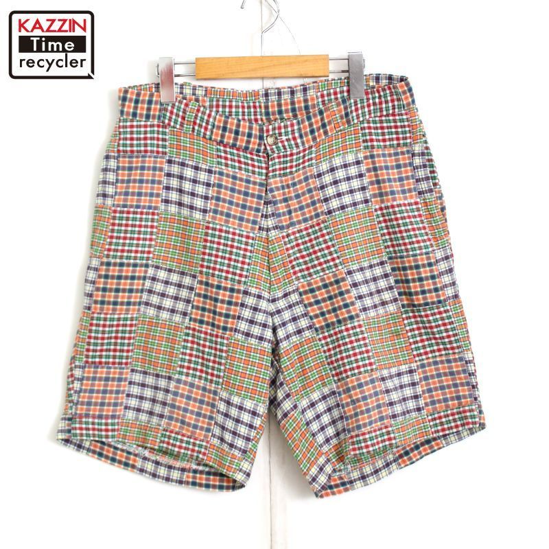 90s vintage Brooks Brothers チェック柄 パッチワーク ショート
