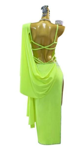 売り切り価格 社交ダンスドレス ラテンドレス デモ ルンバ 裾ストーン オーダーメイド 全国送料無料、代引も有！