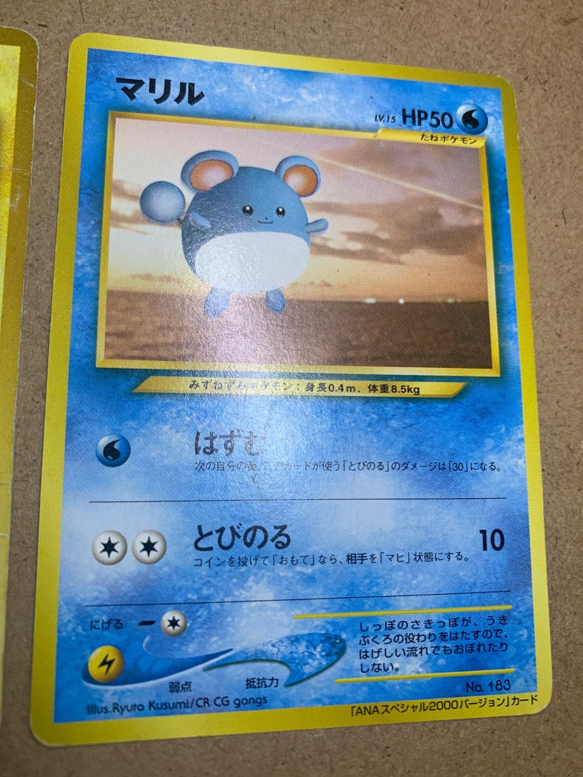 ANA ポケモンカード マリル マリル : ANAポケモンジェット「ジェットでゲットだ！2000