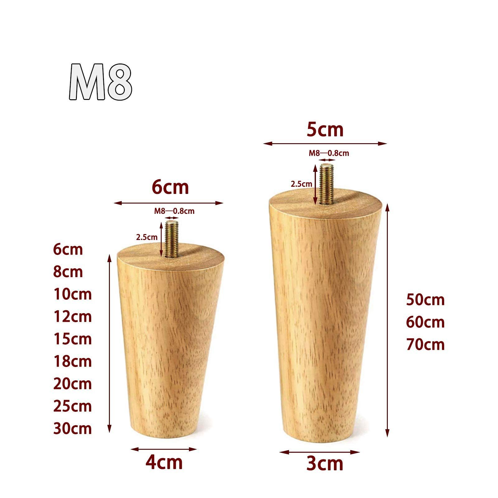 在庫処分】脚 木 脚 6から70 木製、テーブル Cm高さ 無垢材、M8