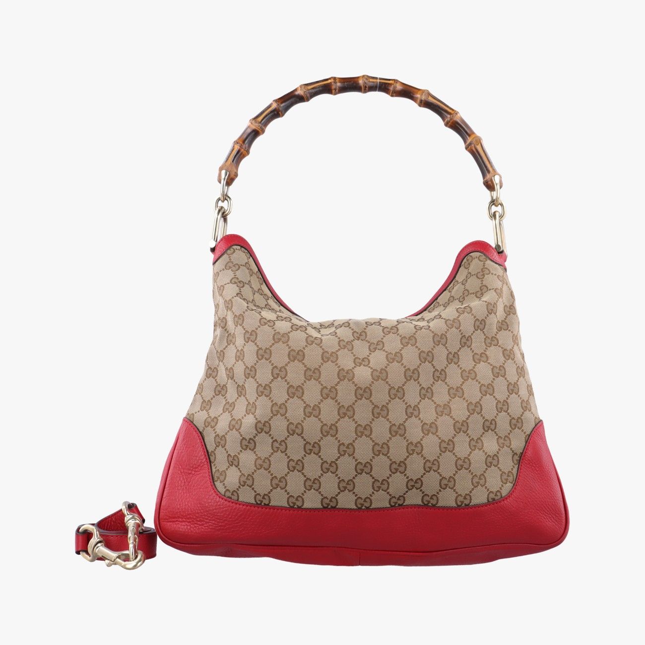 グッチGucciバンブーレッドxピンクキャンバス×レザー282315H011996565