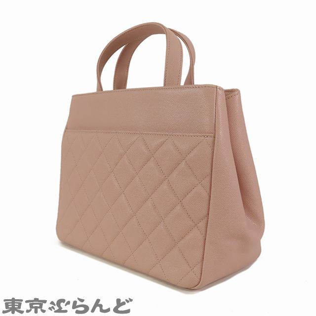 シャネル CHANEL アフィニティ ショッピングトート A93795 ピンク ゴールド金具 キャビアスキン 2WAY ハンドバッグ 25番台 ショルダーバッグ レディース 101827586