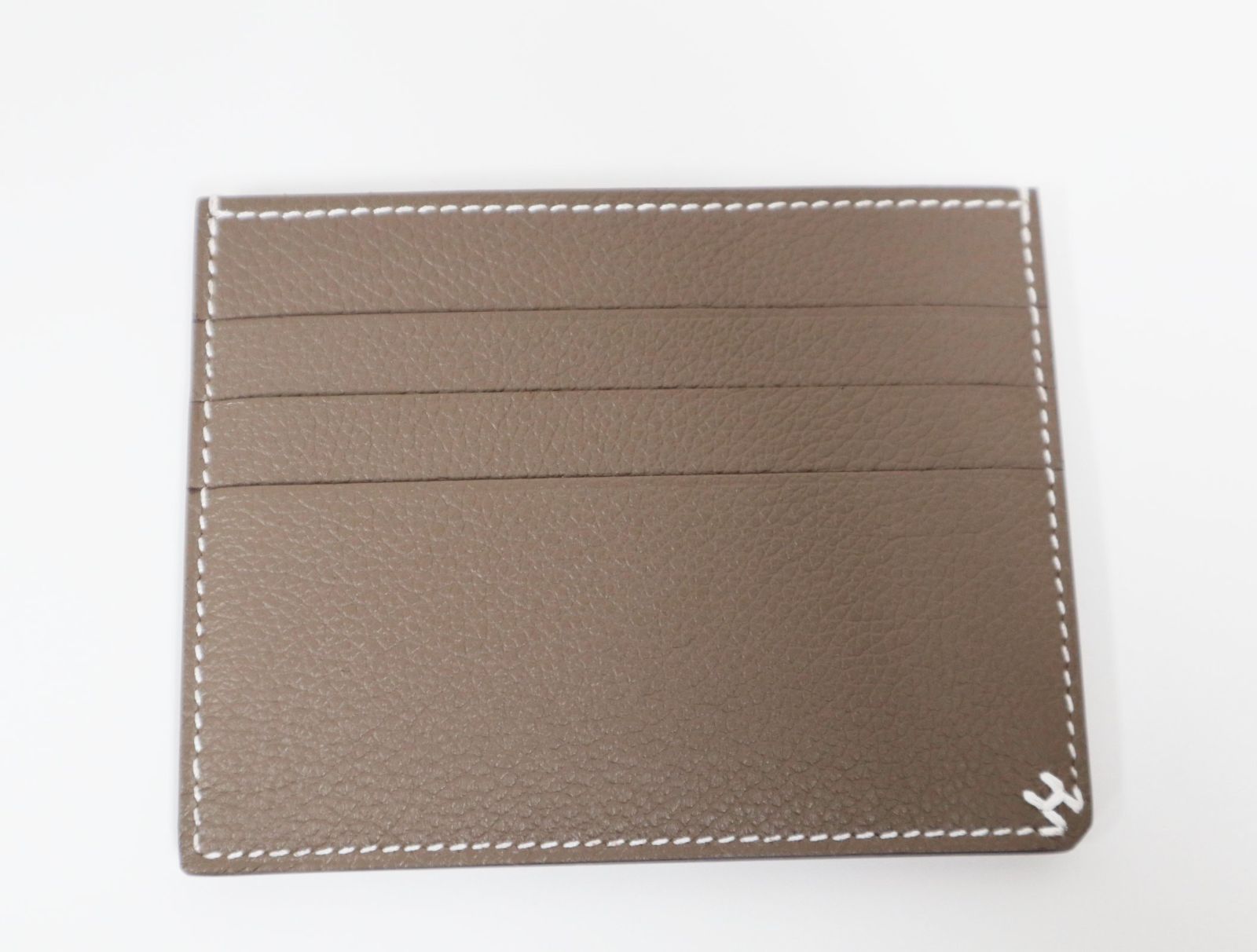 エルメス HERMES Hセリエ カードケース エトゥープ エヴァーカラー W  