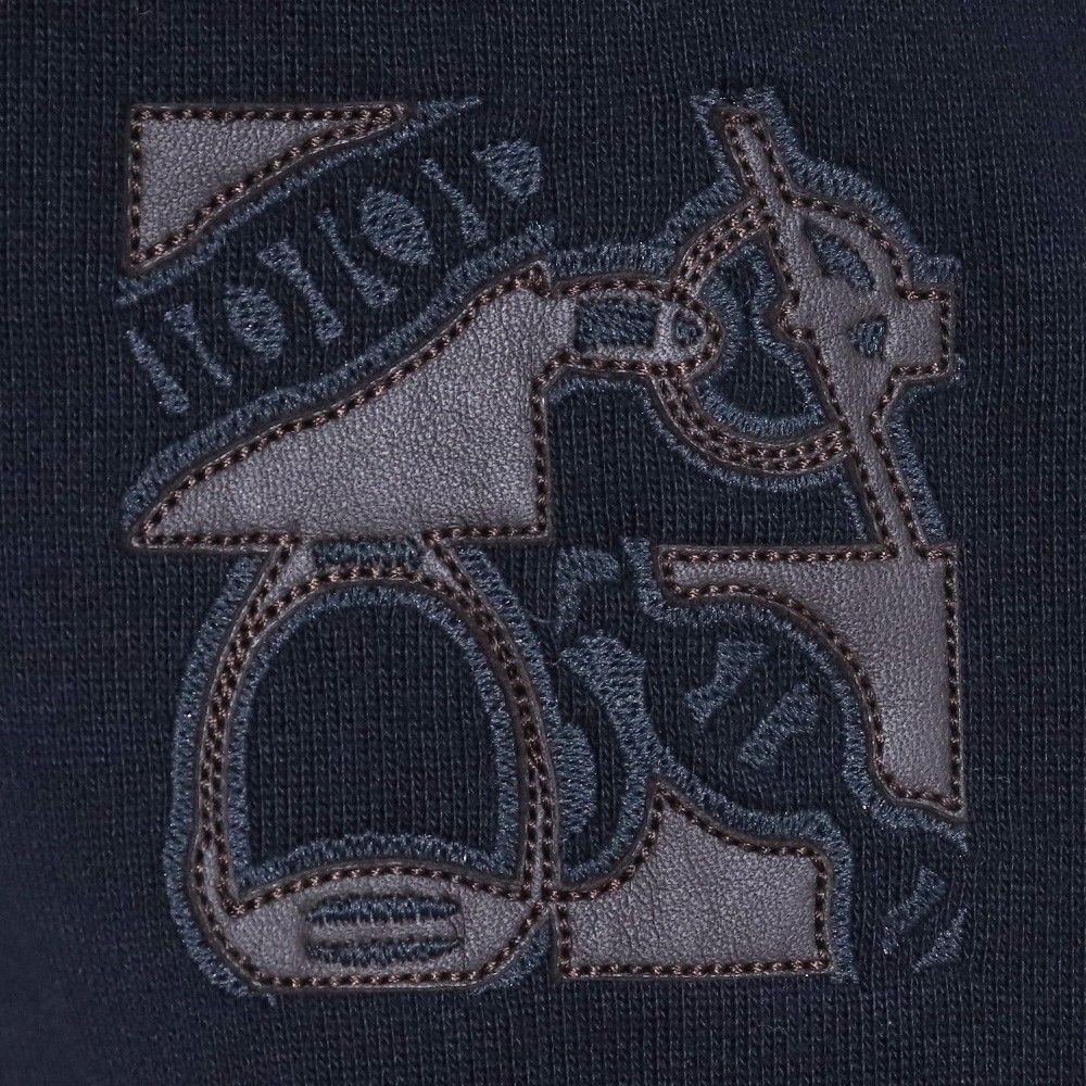 未使用 HERMES テディブルゾン レザーパッチ ジュ ダドレス L