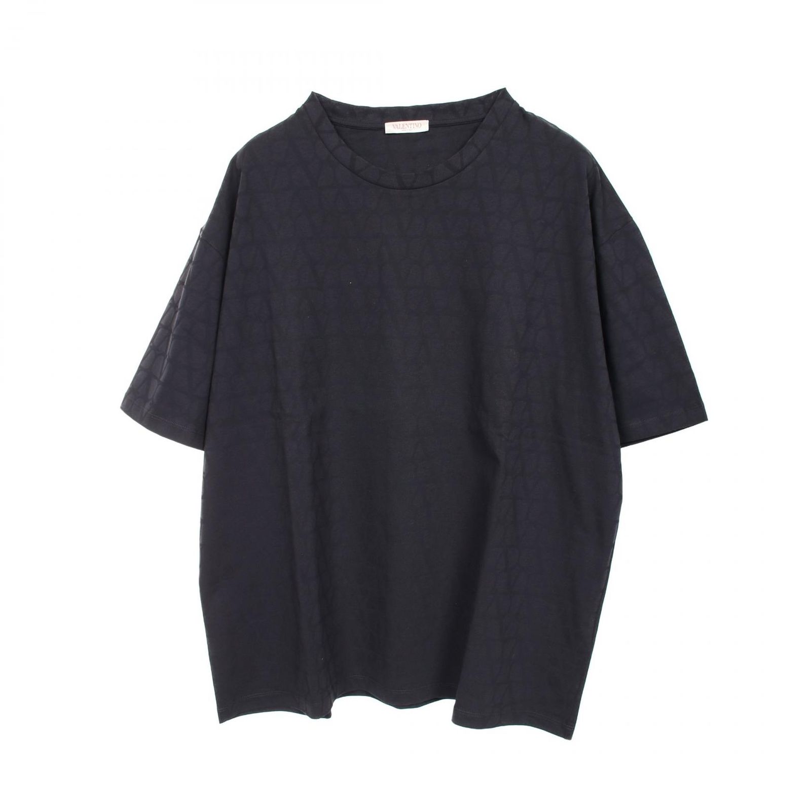 ヴァレンチノ Valentino カットソー Vロゴ 5V3MG14Y9KCYE6XL ネイビー コットン Tシャツ メンズ