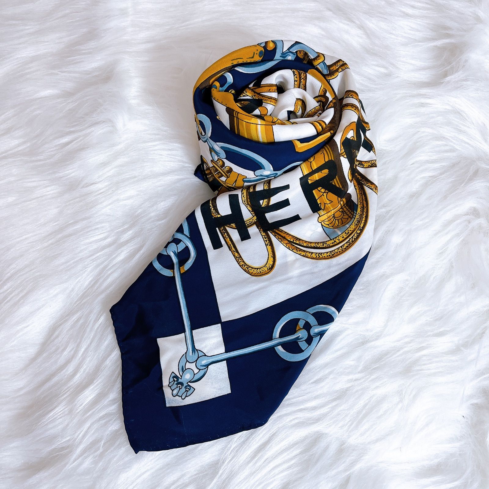 エルメス カレ90 Cliquetis シルク フリンジ タッセル シルク エルメス カレ90 Cliquetis シルク フリンジ タッセル シルク