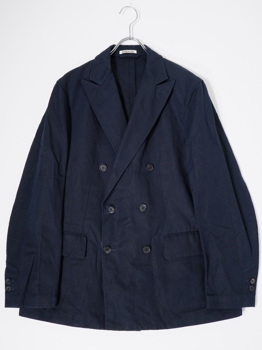 AURALEE FINX LINEN OX DOUBLE JACKETリネン 4 AURALEE FINX LINEN OX DOUBLE JACKETリネン 4