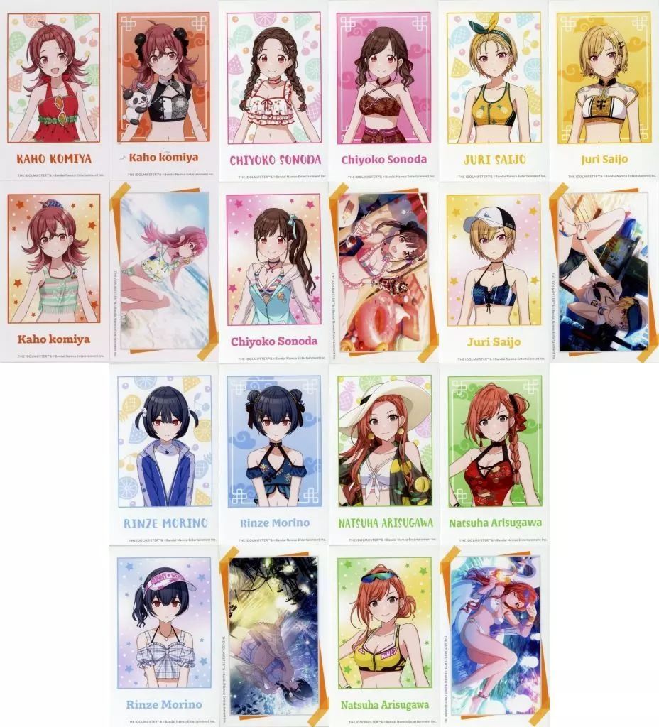 中古】キャラカード 全5種セット ミニブロマイド4枚セット 「くじ引き