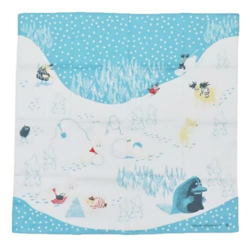 5営業日で発送 丸眞 MOOMIN ムーミン ハンカチルミレイッキ ハンカチーフ 日本製 1405040500 入数 10