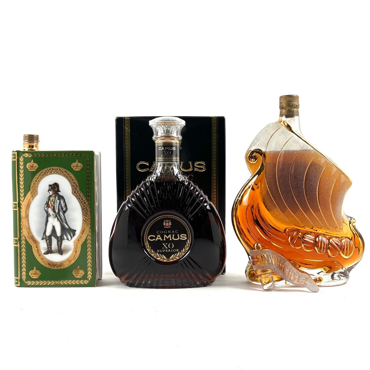 CAMUS コニャック 3本セット　古酒 3本 カミュ ラーセン コニャック 700ml ブランデー セット 【古酒