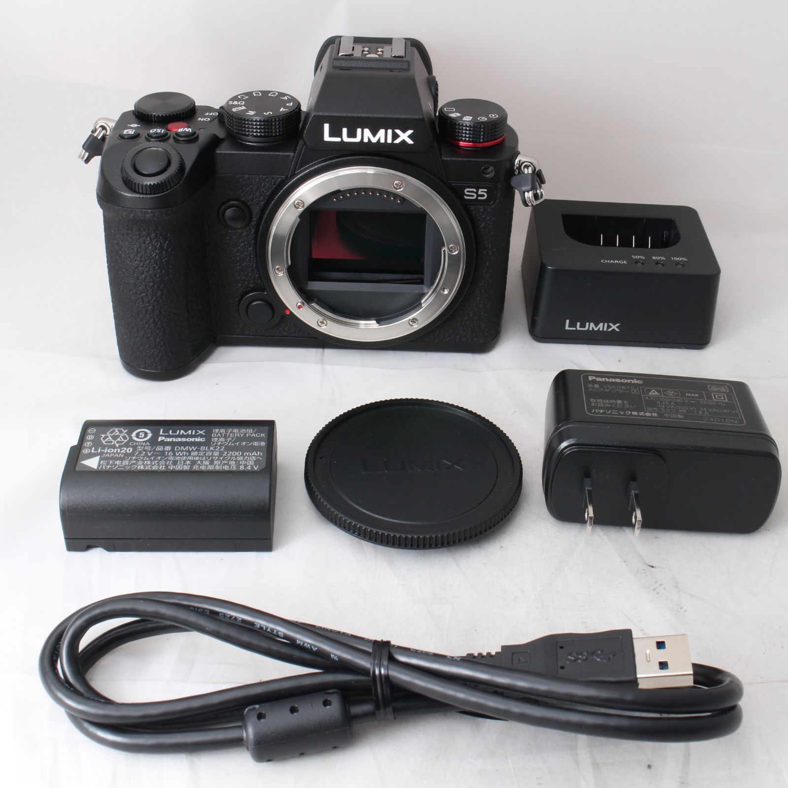 ☆美品・ショット数18201☆ パナソニック LUMIX S5 ボディ DC-S5-K 