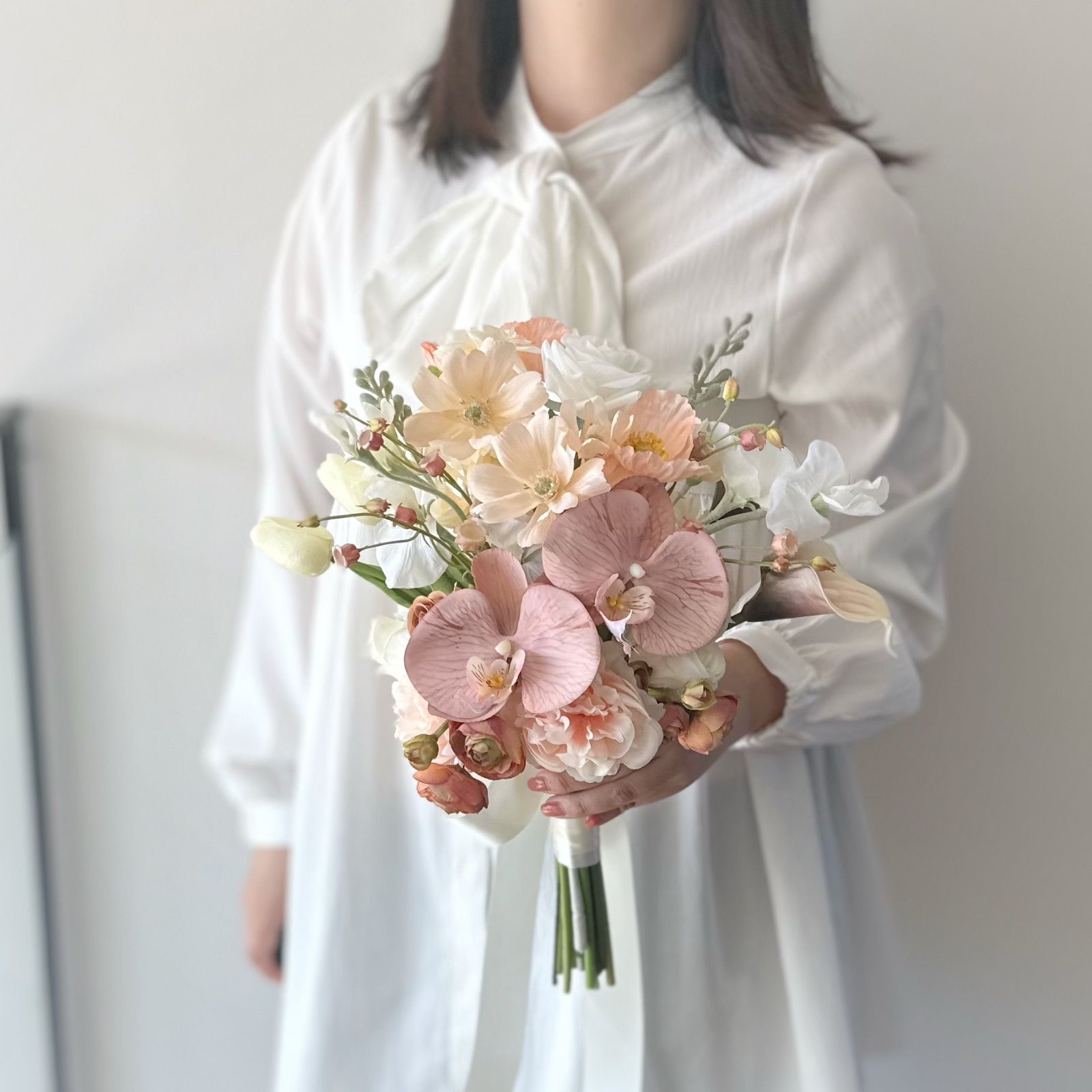 No.260ブライダルブーケ造花結婚式韓国風ブーケ No.260ブライダルブーケ造花結婚式韓国風ブーケ No.260ブライダル