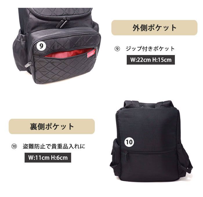 訳アリ】マザーズバッグ リュック 【大・小2点セット】 マザーズバッグ