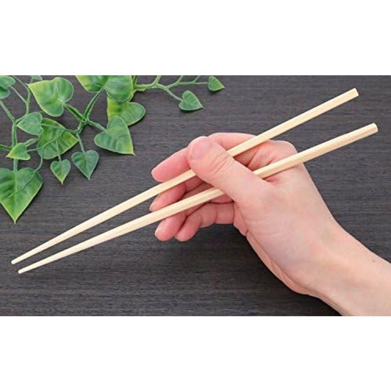 日本製 桧 四角 片口 割り箸 24cm 100膳 ポリ入 懐石 料亭 Z0ES386