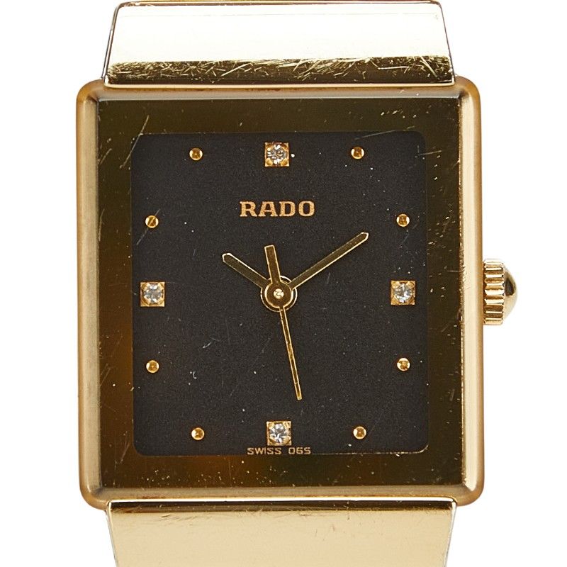 ラドー ダイヤスター 4Pダイヤ 205.3623.2 ゴールド ステンレススチール レディース RADO 1-0208295