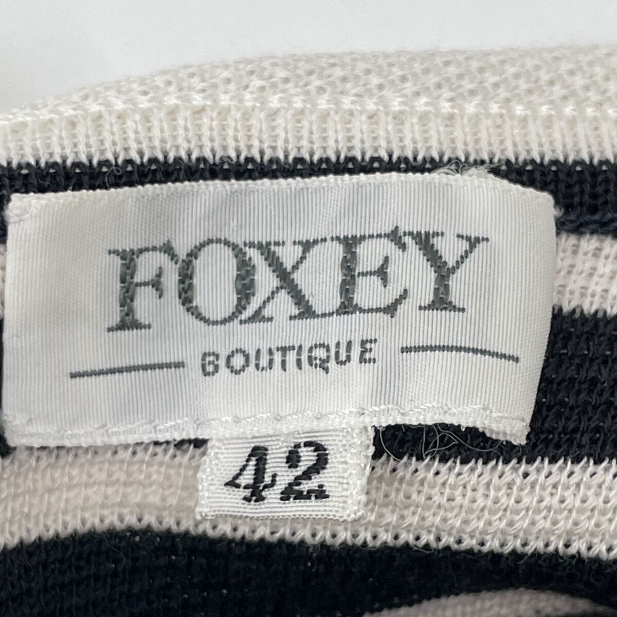  FOXEY フォクシーブティック ボーダー ワンピース 42 その他 その他