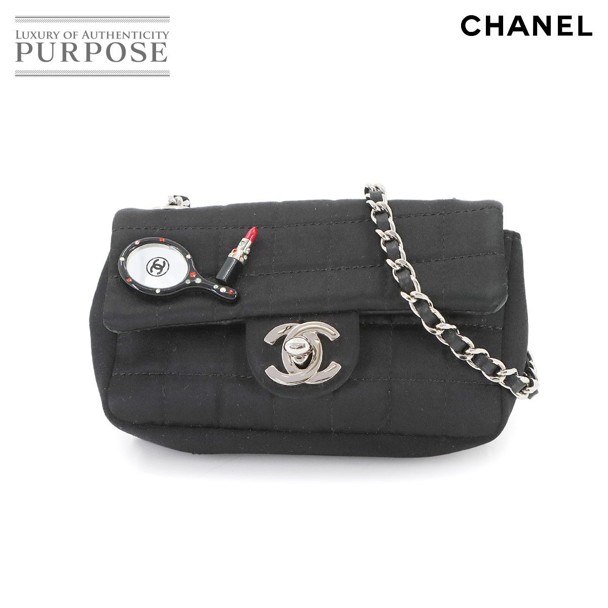 CHANEL チョコバー ミラー リップ チェーン ショルダーバッグ CHANEL シャネル チョコバー ミラー リップ ミニ チェーン