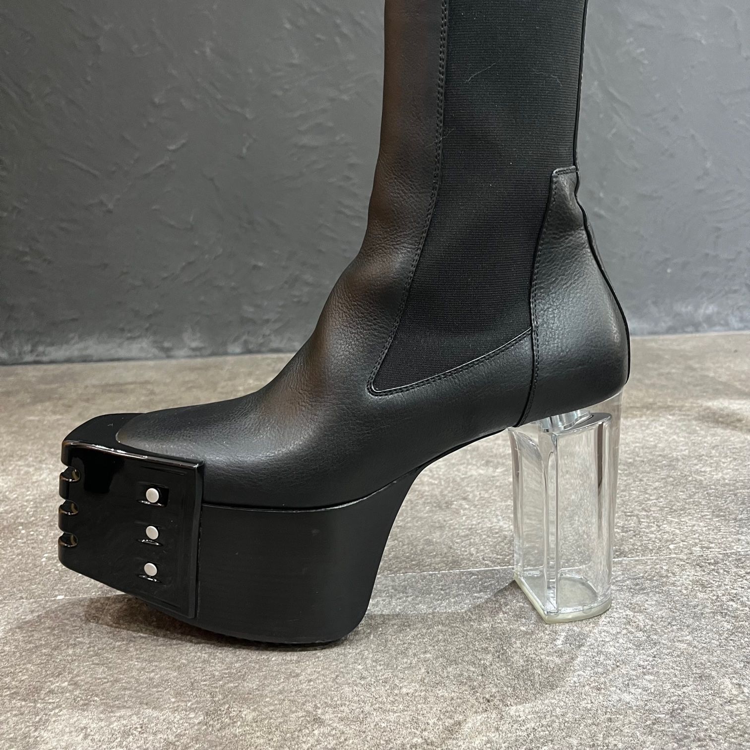 週末値下】Rick Owens GRILLED PLATFORMS キスブーツ - 靴