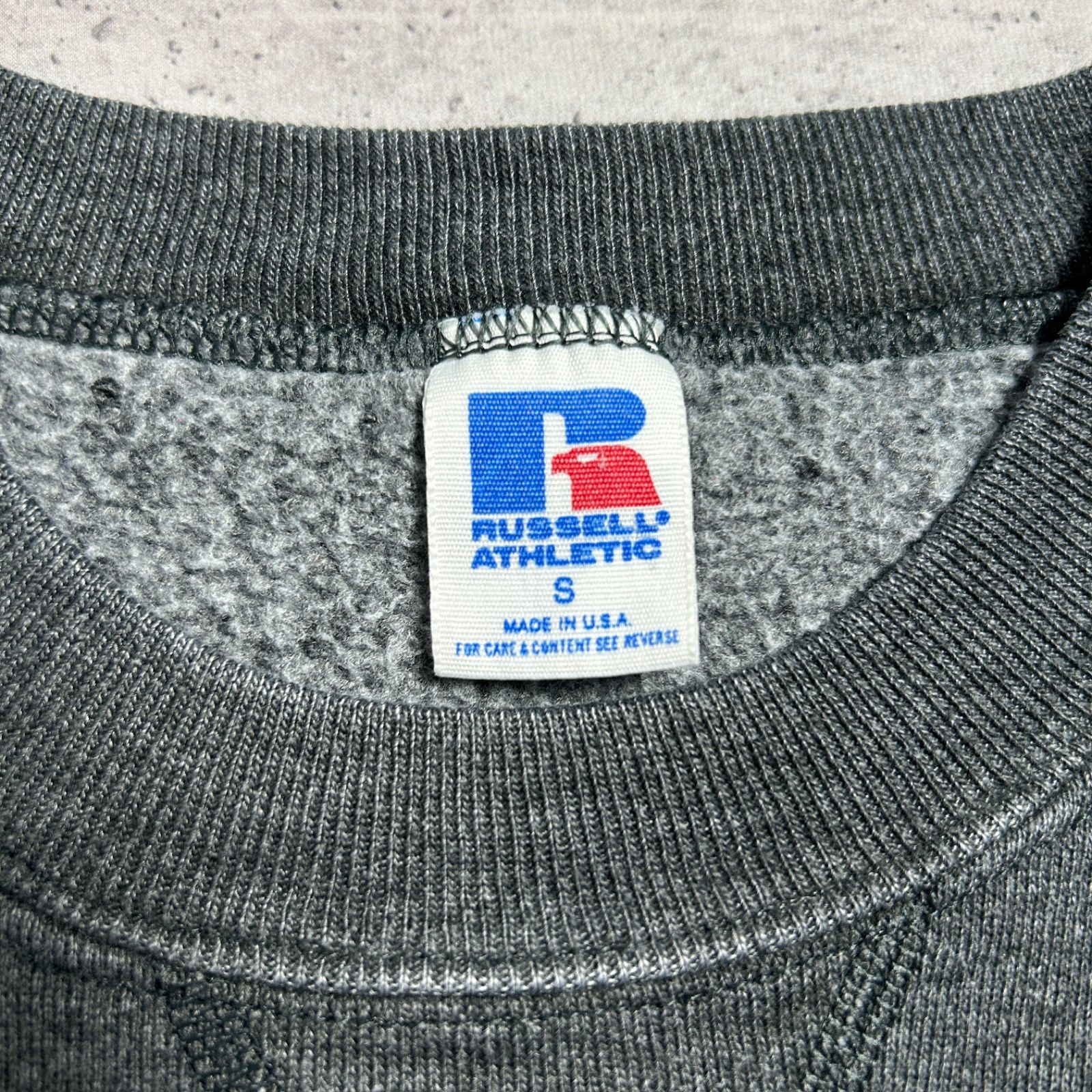 80s~90s RUSSELL ATHLETIC ラッセルアスレティック USA製 前V 刺繍 