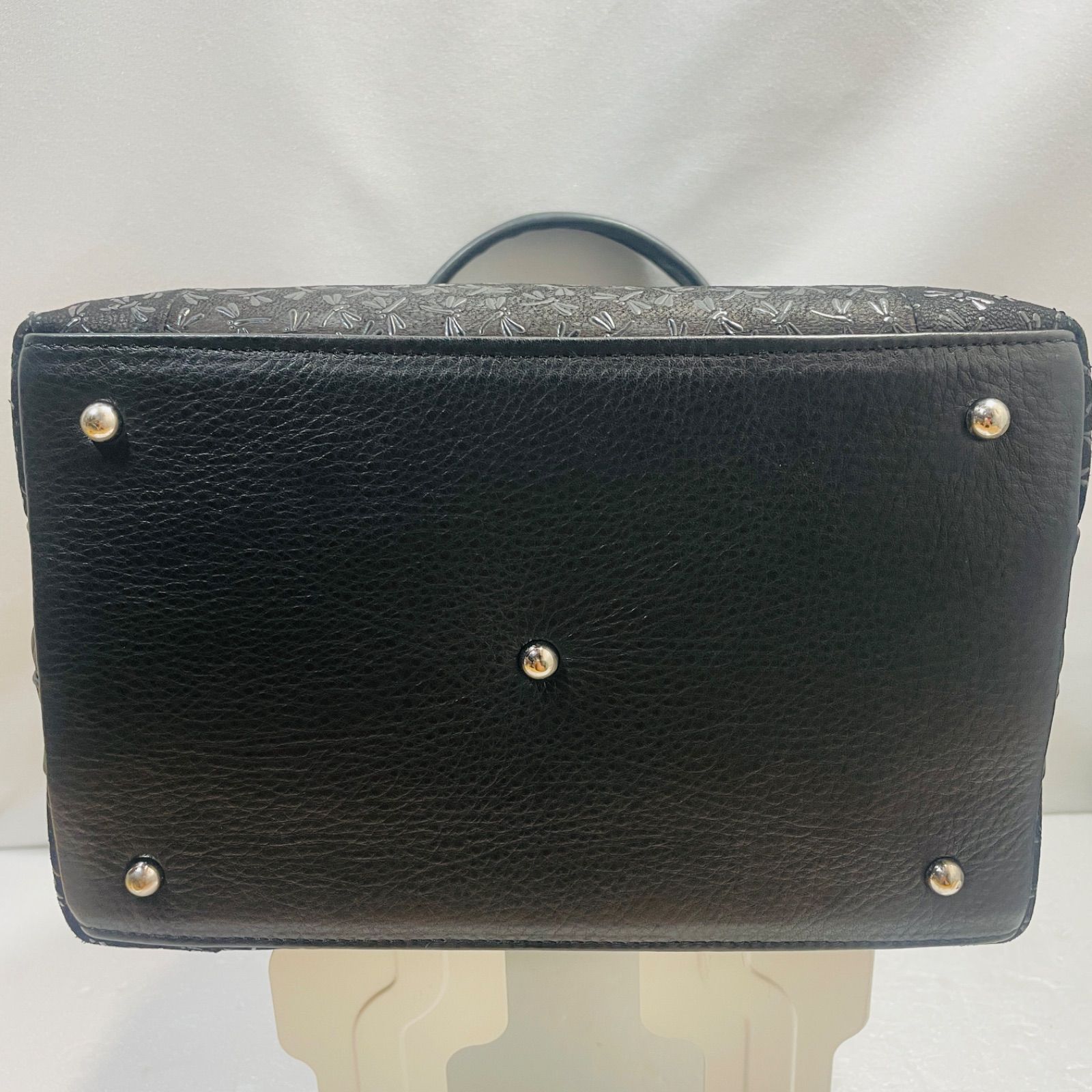 印伝 トンボ 印傳 本漆 鹿革 とんぼ柄ハンドバッグ JRA - メルカリ