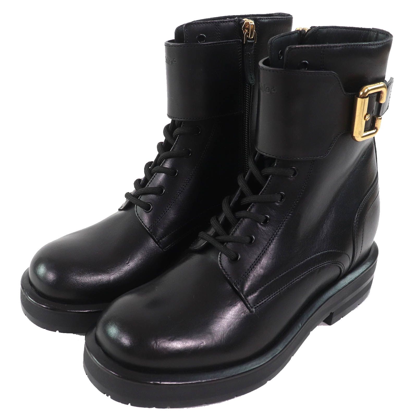 Chloe クロエ ブーツ 黒 35(22cm位) 2121522D0073 22cm Chloe(クロエ) ブーツ(レディース) - 海外通販のBUYMA