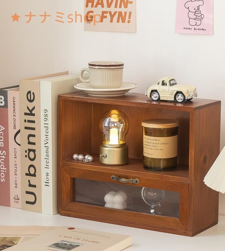 6キャスター付き 竹製 シンプルテーブル 移動可能