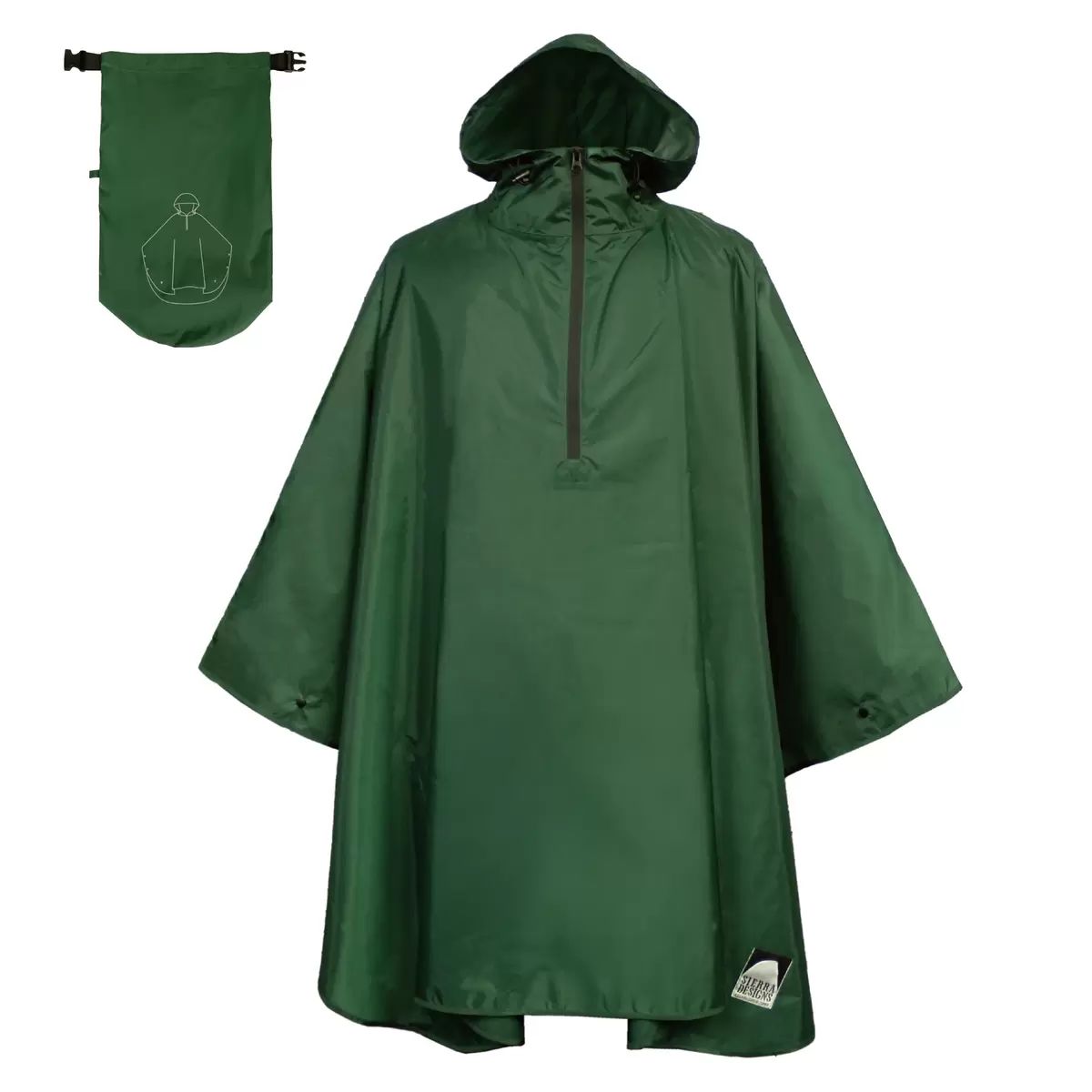 グリーン 防水ポンチョ フリーサイズ グリーン 防水ポンチョ フリーサイズ