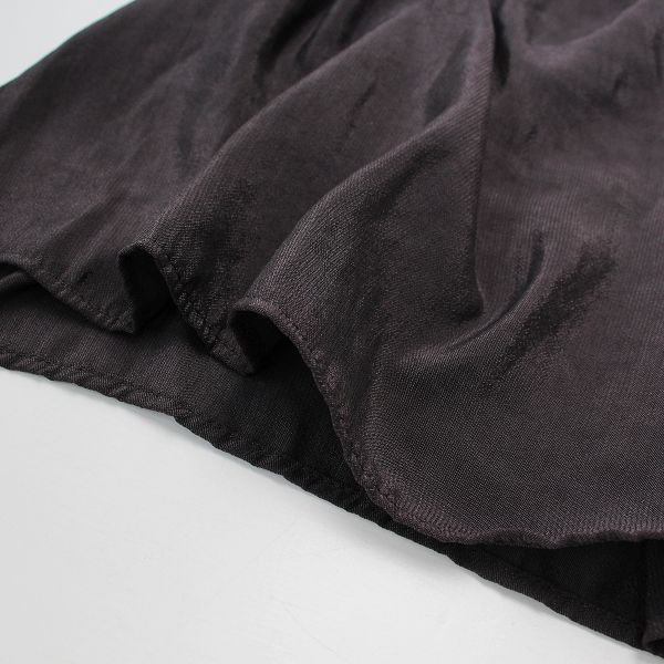 2022AW Plage プラージュ bright chiffon ブラウス/チャコール  