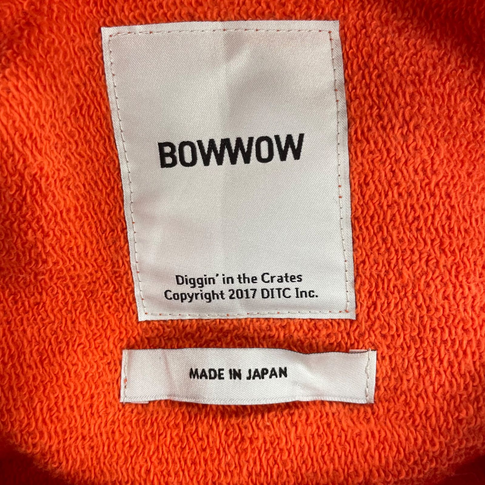 BOWWOW バウワウ ビートルマニア スウェット ビンテージ加工
