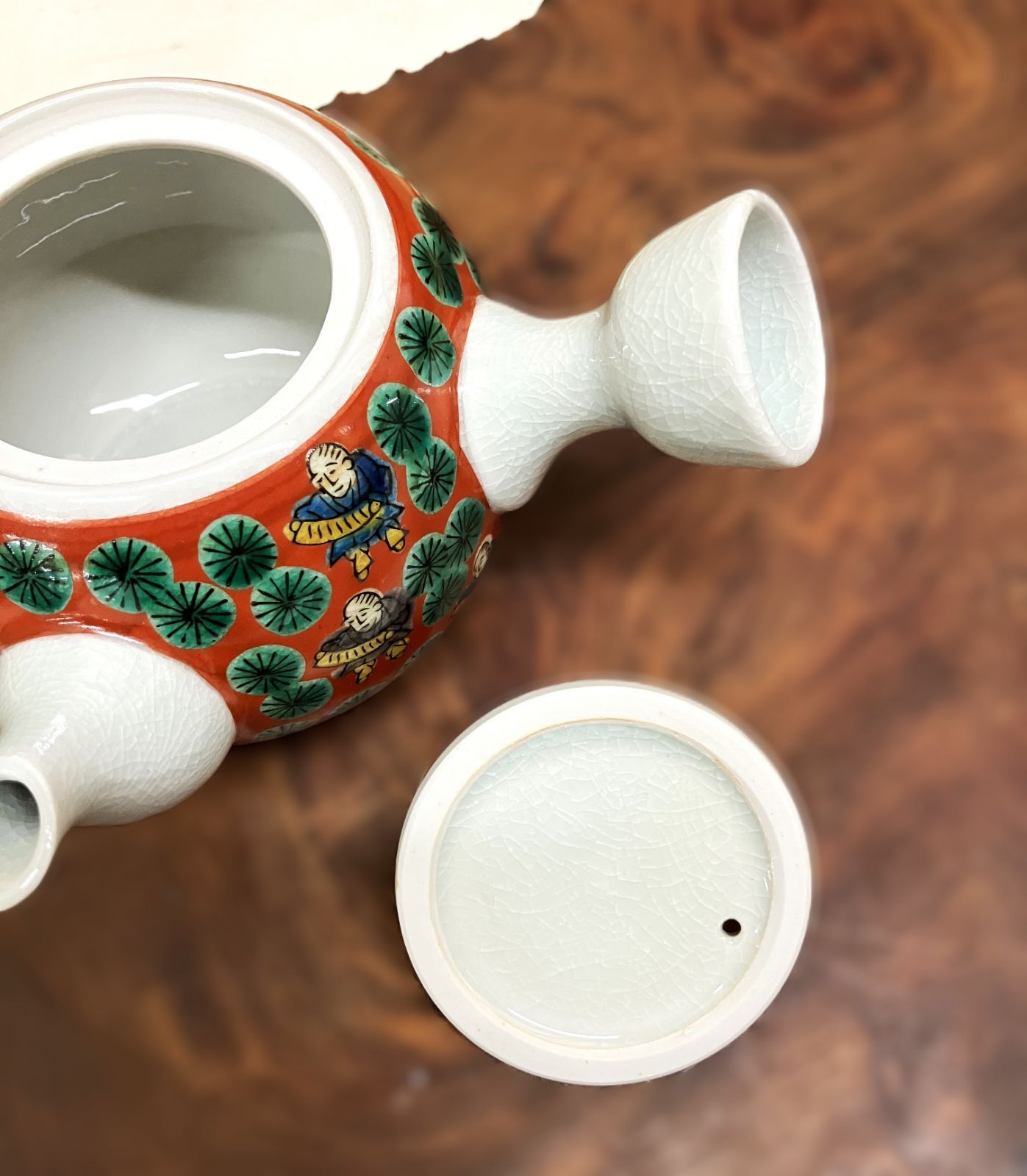 九谷焼　木米急須　D340 九谷焼】木米 急須（1～2人用）現品限り 送料込み - メルカリ