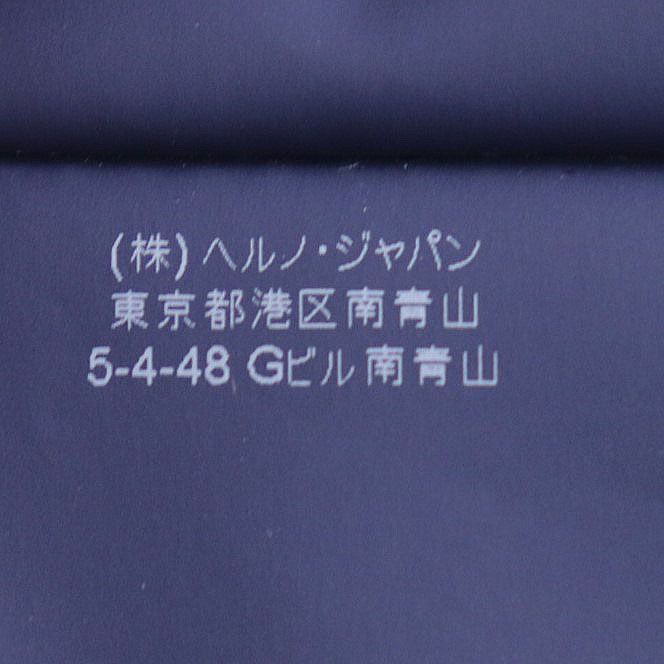 未使用品◇ヘルノ モヘヤ50% ロゴボタン 中綿入り 格子柄 ダブルタイプ