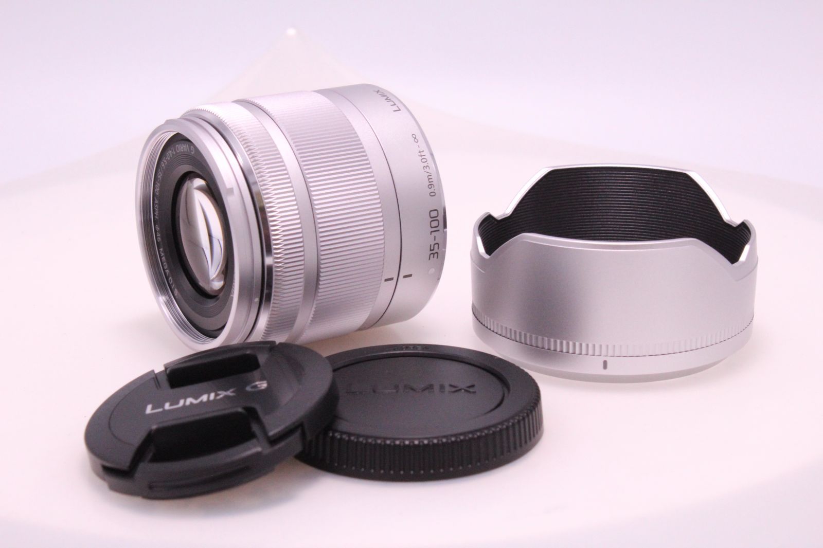 超 Panasonic G VARIO 35-100mm|F4.0-5.6 ASPH.|MEGA O.I.S. シルバー H-FS35100-S 望遠ズームレンズ マイクロフォーサーズ用 ルミックス