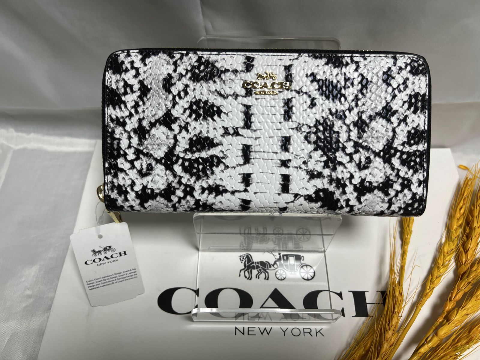 Snakeskin coach online wallet